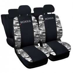 Coprisedili per MOKKA compatibili bicolore con schienale auto diviso 60/40