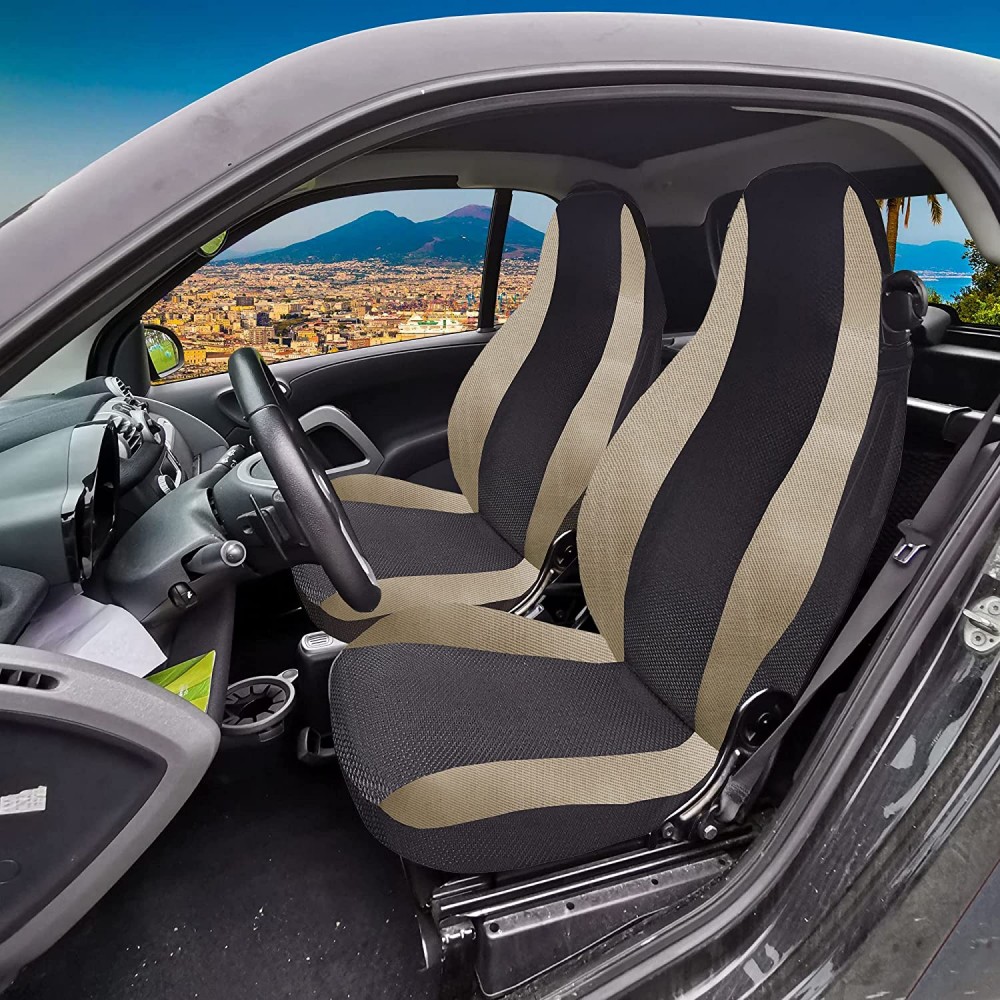 Coprisedili Auto Compatibili per Smart seconda serie W450 Made in Italy Set  Copri-sedile Anteriori Coppia