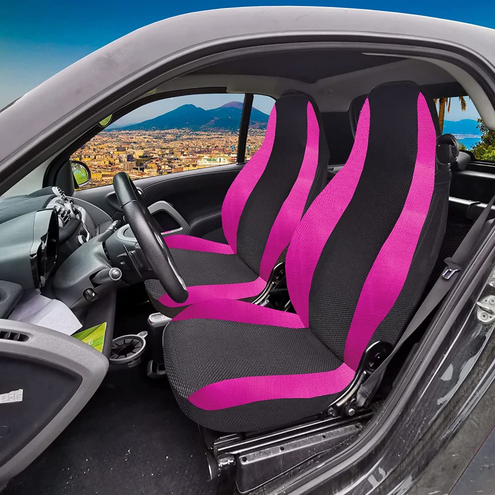 Coprisedili Auto Compatibili per Smart seconda serie W451 Made in Italy Set  Copri-sedile Anteriori Coppia