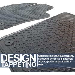 Tappetini auto in gomma compatibili con 500X