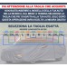 Telo copriauto felpato impermeabile, resistente alle intemperie, con zip laterale in diverse misure, in tessuto PVC, da esterno e interno