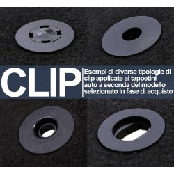 Tappetini Auto Compatibili Con i10 Con 4 Clip