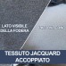 Coppia Coprisedili Auto Anteriori Compatibili con 500 in Tessuto Jacquard