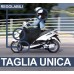 Telo Coprigambe Felpato Universale per Scooter e Moto, Regolabile Impermeabile e Antivento (Modello A)