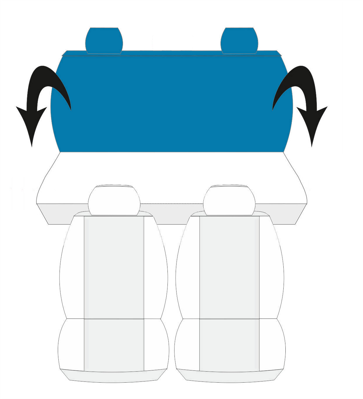 Lupex Shop Copri-sedili Auto Compatibili Panda Seconda Serie (mod.169)  Versione 60e40, Nero Mimetico Chiaro, Set Copri-Sedile Anteriori e  Posteriori, Logo Ricamato, Airbag Compatibile